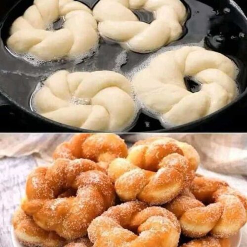 Homemade Plaited Donuts