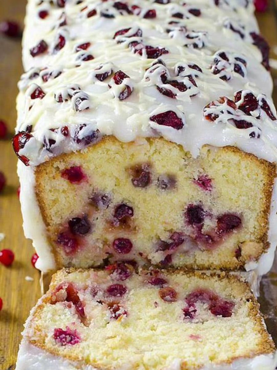 Cranberry Pound Cake Recipe