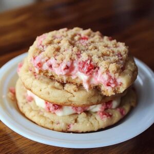 Strawberry Crunch Cheesecake Cookies