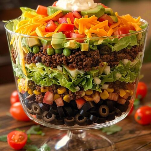 Fiesta Layered Taco Salad