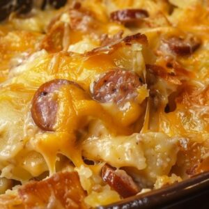 Cheesy Sausage and Potato Casserole