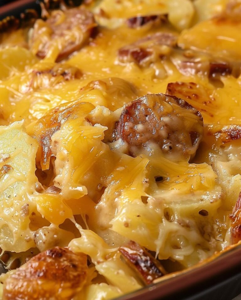 Cheesy Sausage and Potato Casserole