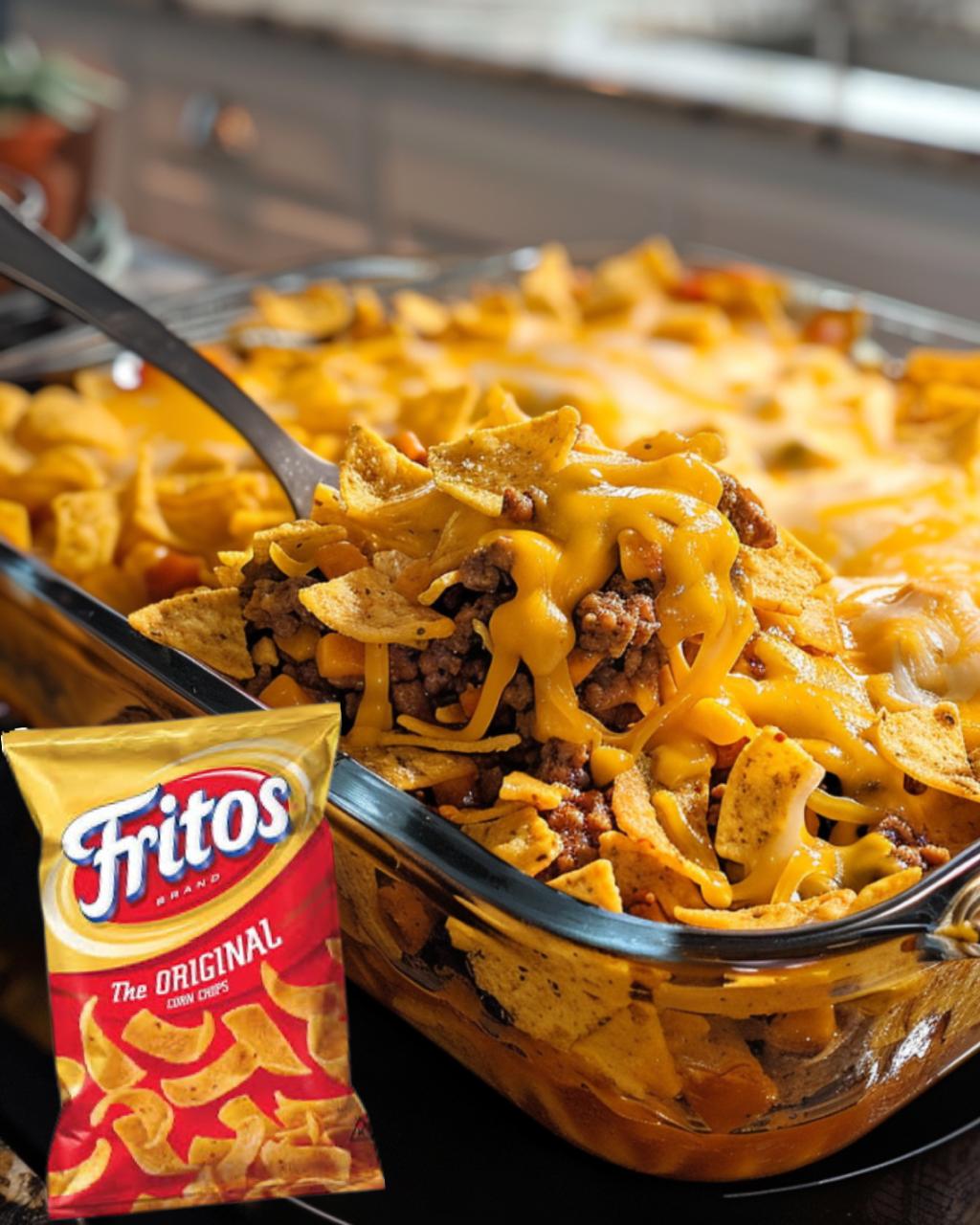 Walking Taco Bake ( Simple Frito Pie )