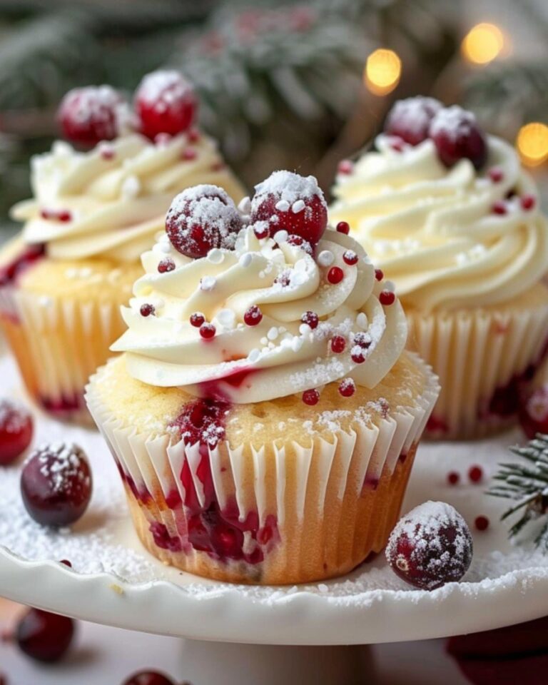 Cranberry Orange White Chocolate Cupcakes