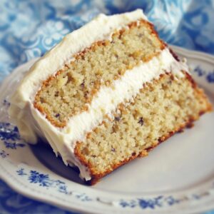 Banana Cake with Buttercream Frosting