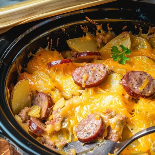 Cheesy Sausage and Potato Casserole