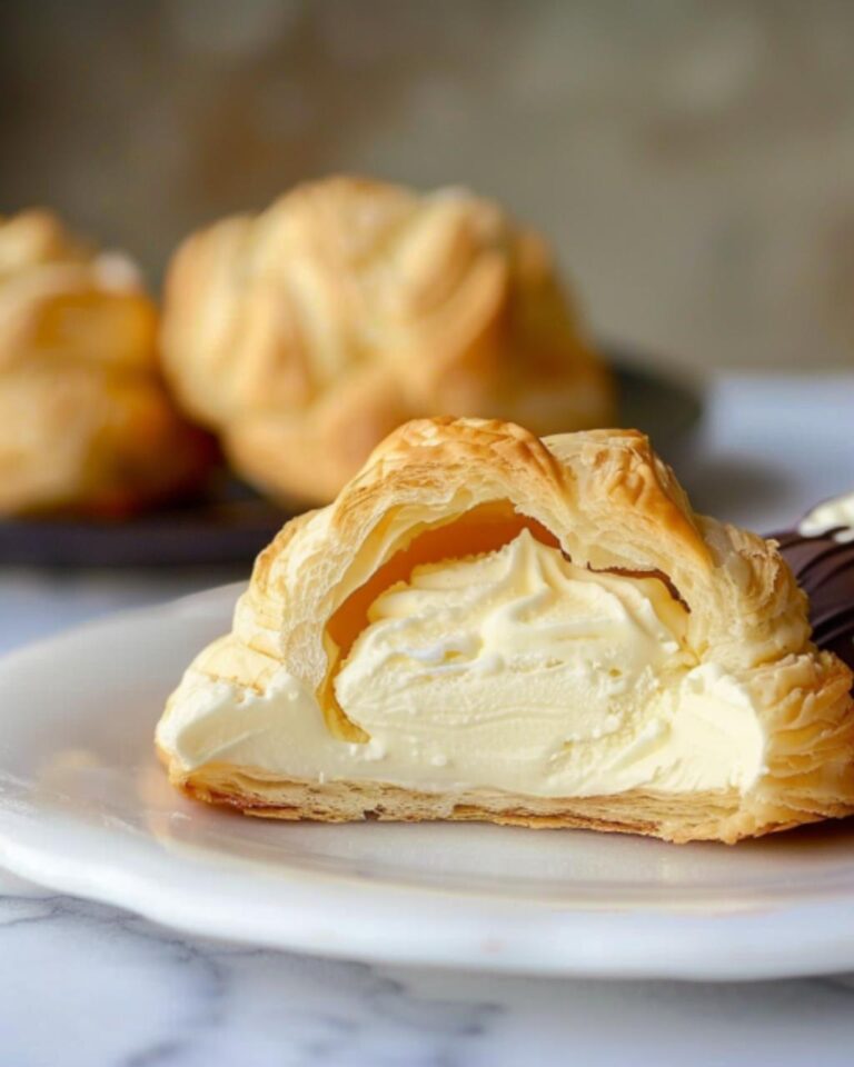 Frozen White Chocolate Cream Puffs